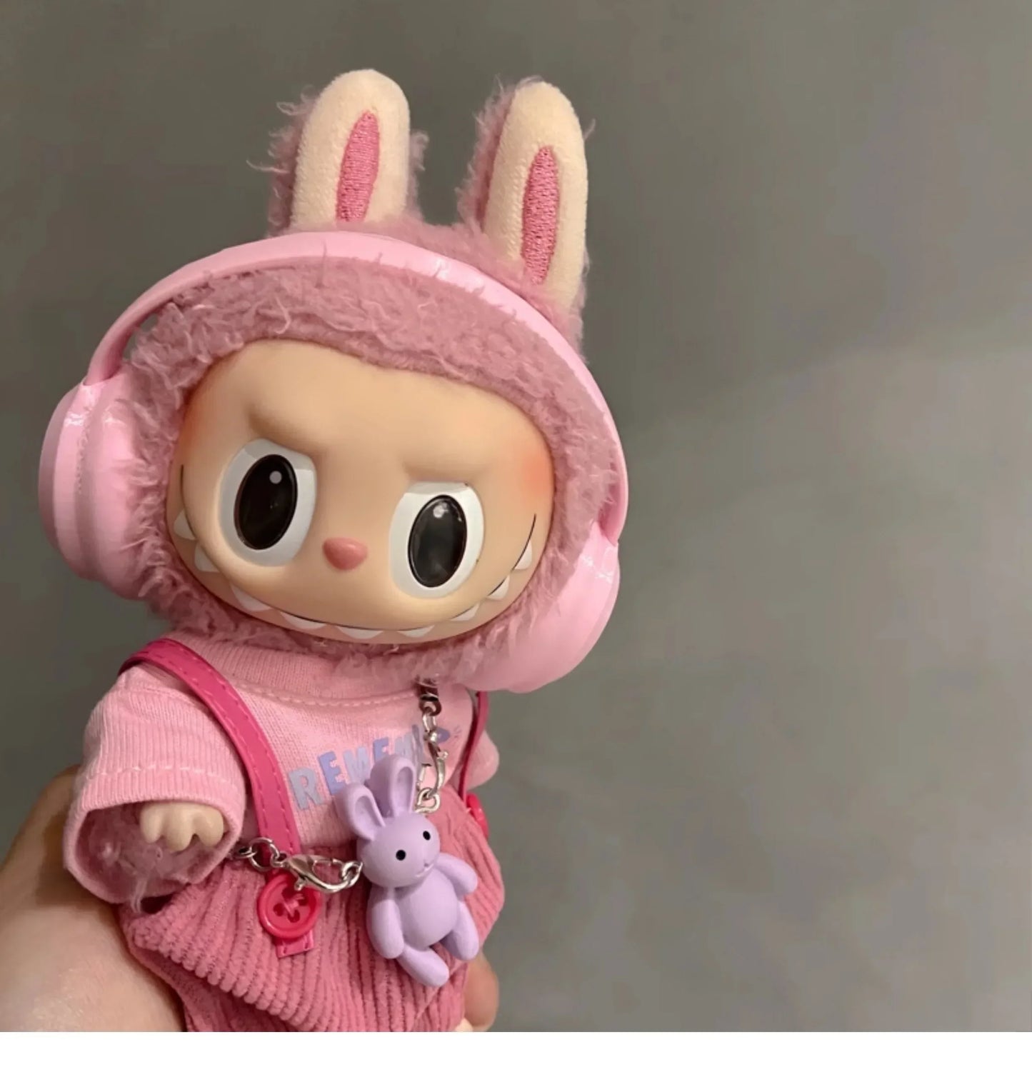 Labubu Doll Accessories — 17cm Fashion & 10cm Cotton Doll Macaron Color Earphones for Labubu Dolls