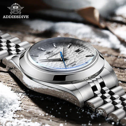 ADDIESDIVE 2024 Luxury Couple Watches – Sapphire Crystal Automatic Mechanical NH35A Steel Wristwatch for Men & Women Gift
