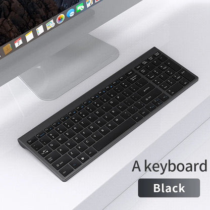Bluetooth 5.0 & 2.4G Wireless Keyboard and Mouse Combo – Mini Multimedia Set for Laptop, PC, TV, iPad, MacBook, Android
