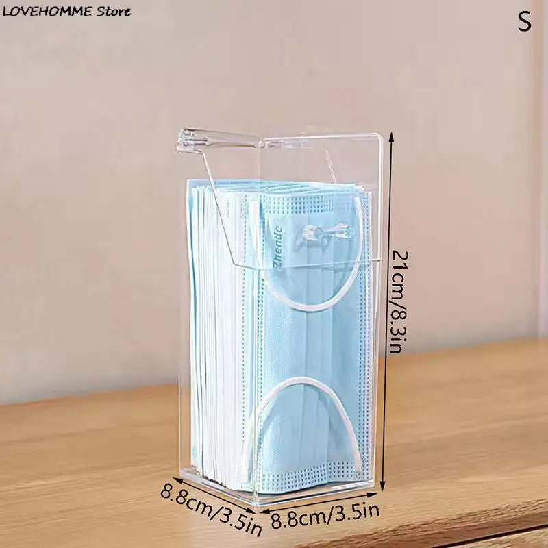 Mask & Wet Tissue Storage Box – Dustproof Baby Wipes Dispenser with Lid for Kitchen & Household