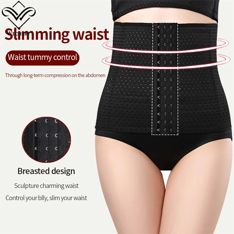 Colombian Mesh Waist Trainer Girdle for Women – Bustier Shapewear for Belly & Waist Control