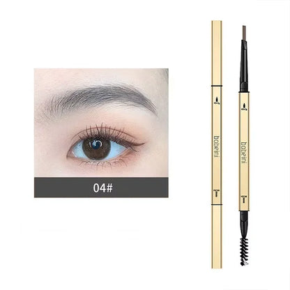 Waterproof Double-Headed Eyebrow Pencil — Fine Tip, Durable & Long-Lasting, Perfect for Beginners