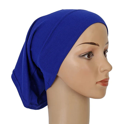 Cotton Modal Inner Hijab Undercap – Soft Stretch Muslim Turban, Islamic Underscarf Bonnet & Tube Cap for Women