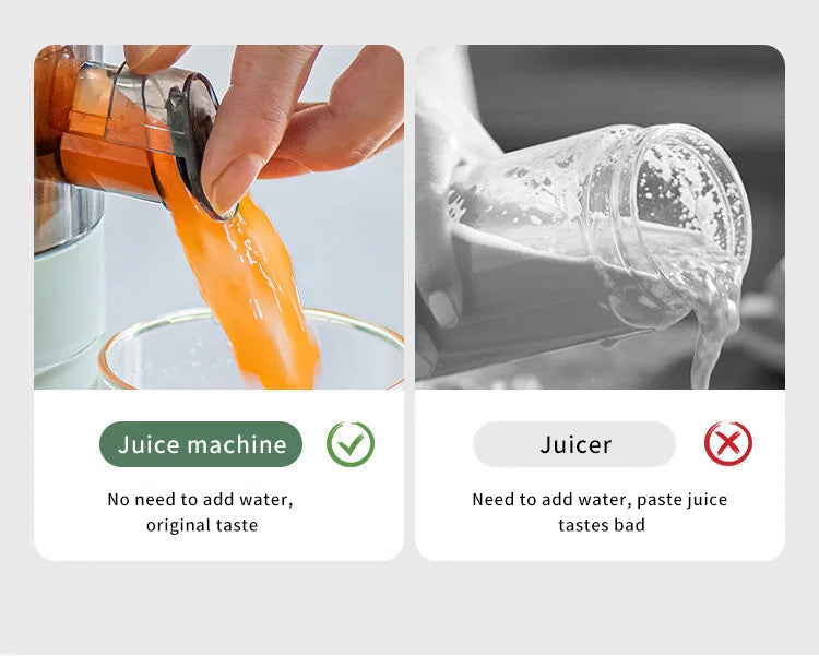 Mokkom Mini Slow Juicer — Full-Automatic Household Juicer with Residue Separation, Multifunctional Fruit & Vegetable Juicer