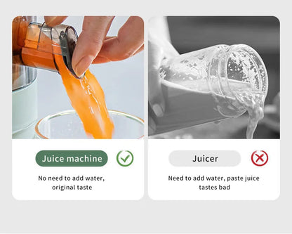 Mokkom Mini Slow Juicer — Full-Automatic Household Juicer with Residue Separation, Multifunctional Fruit & Vegetable Juicer