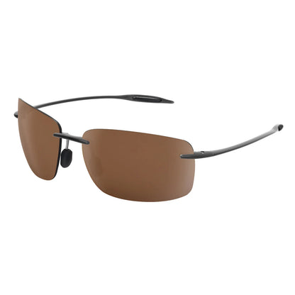 JULI Polarized Classic Sports Rimless Sunglasses – Ultralight Rectangle Frame for Men, Ideal for Fishing, Driving, UV400 Protection, Model MJ8009
