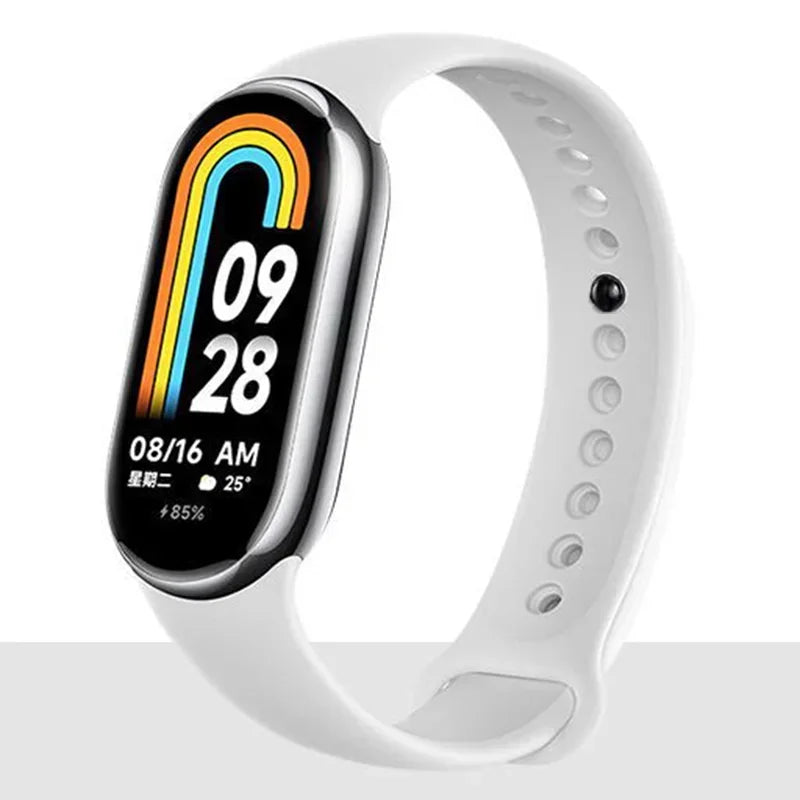 Silicone Sport Strap for Xiaomi Mi Band 8 NFC – Replacement Smartwatch Bracelet