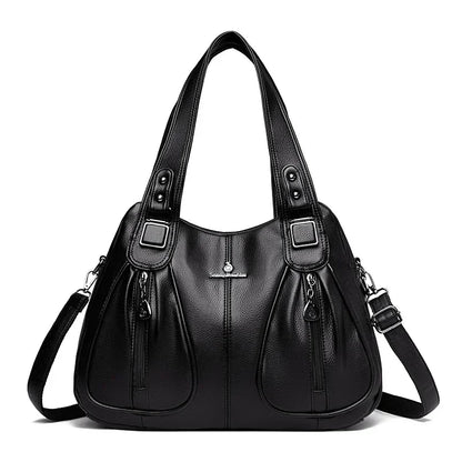 Luxury Women’s Leather Casual Tote Bag – High Quality Large Shoulder & Crossbody Handbag