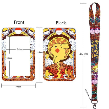 Pikachu Neck Strap Lanyard for Keys – ID Badge Holder, Keychain, Key Rings, Fashion Accessory Gift