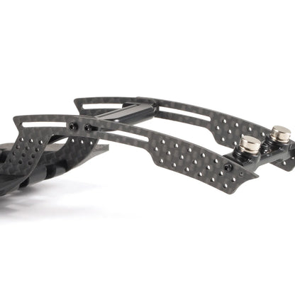 Carbon Fiber 1/24 LCG Chassis Kit - High-Clearance Adjustable Wheelbase for SCX24 Custom Performance Builds