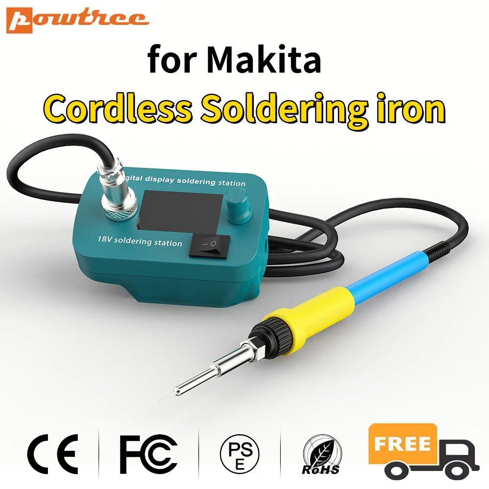Cordless Electric Soldering Iron – Adjustable 300°C-510°C Metal Welding Gun for Makita 14.4–18V Battery, Repair Tool