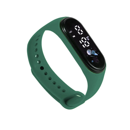 Kawaii Waterproof Smart Watch for Kids – Fashionable Outdoor Sports Digital Watch for Boys & Girls – Silicone Montre Enfant