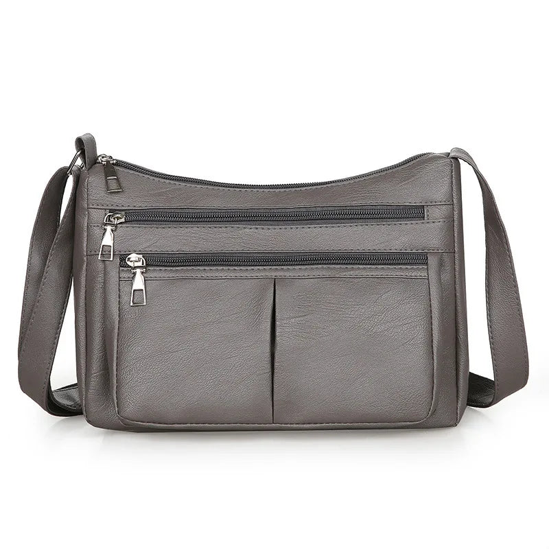Women’s Korean Shoulder Bag - Luxury Style Soft Leather Versatile Crossbody Handbag