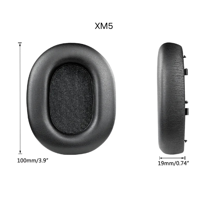 Replacement Memory Foam Ear Pads & Leather Case for Sony WH-1000XM2/3/4/5 Headphones