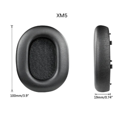 Replacement Memory Foam Ear Pads & Leather Case for Sony WH-1000XM2/3/4/5 Headphones