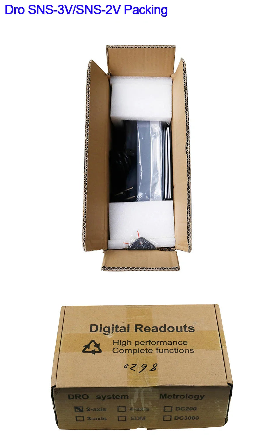 SNS-2V/3V 2-3 Axis DRO Digital Readout — TTL Signal Display for Lathe, Milling & CNC Boring Machines (80V-250V)