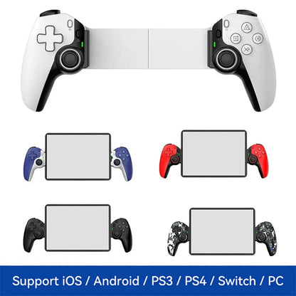 BSP-D9 Wireless Bluetooth Mobile Game Controller – Stretch Design for PC, Tablet, Switch, PS3/PS4, Dual Hall Somatosensory Controller