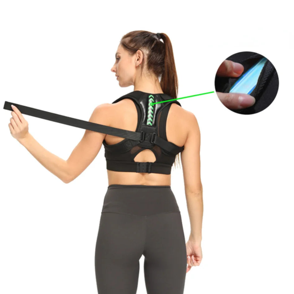 Adjustable Back & Shoulder Posture Corrector Belt — Clavicle & Spine Support for Home, Office & Sports | Upper Back & Neck Brace
