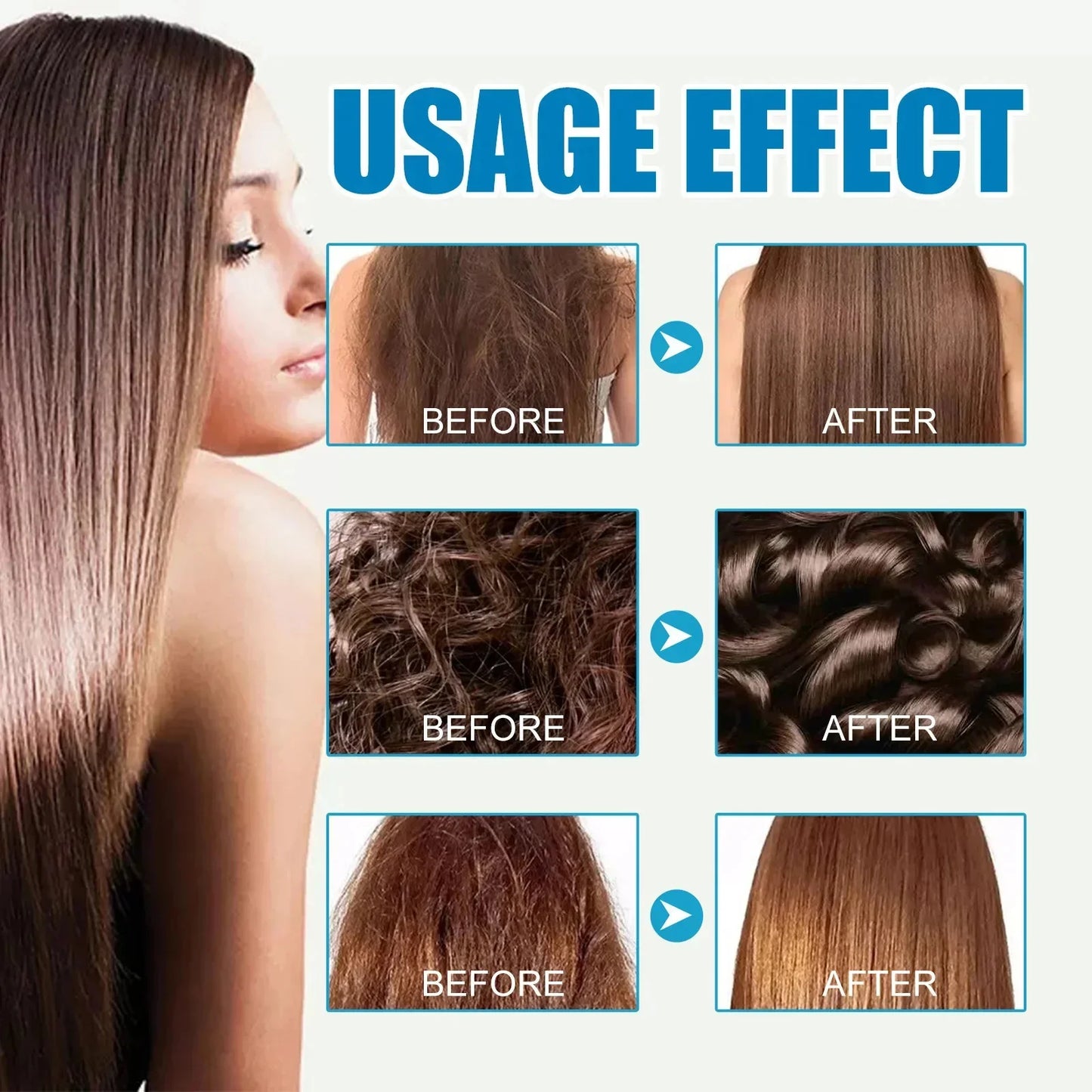 Magic Hair Vitamin Capsules with Keratin Oil – Fast Restore for Soft, Smooth, Shiny Hair & Deep Moisturizing Frizzy Scalp Care