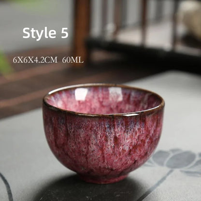Mini Ceramic Tea Bowl – Kiln Glazed Chinese Kung Fu Teacup for Tea or Espresso