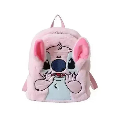 Stitch Plush School Backpack – Large Capacity Animation Bag for Boys & Girls, Perfect for Back to School Season