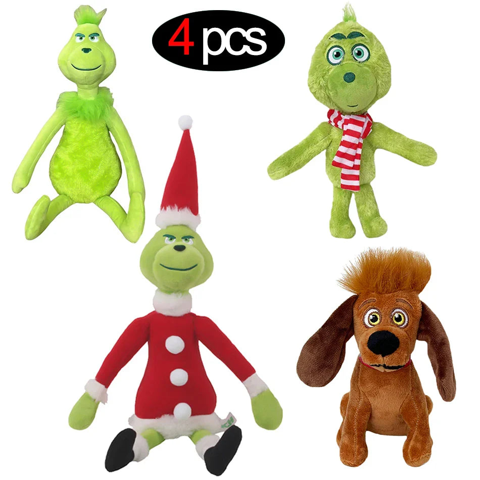 Green Shaggy Anime Figure – Green-Haired Monster Plush Doll, Christmas Decoration & Birthday Gift for Kids