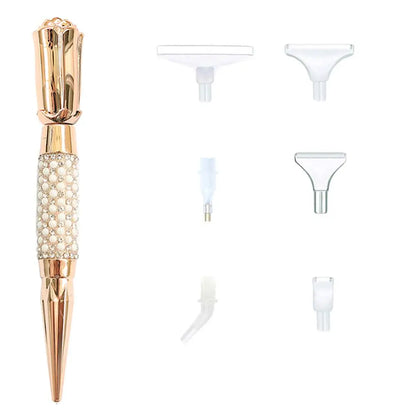 5D Diamond Painting Pen Kit – Glitter Sparkle Point Drill Pens for Cross Stitch, Embroidery, DIY Crafts & Nail Art