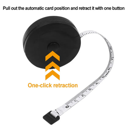 150cm Mini Tape Measure - Portable Keychain Sewing & Tailoring Ruler