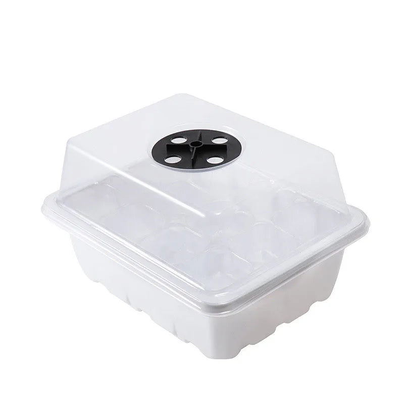 12-Well Plastic Seedling Tray | Insulated Pot for Succulent & Seed Sowing
