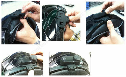 FreedConn Bluetooth Motorcycle Intercom Helmet Headset - Wireless Motorbike Interphone with LCD Screen & FM Earphone