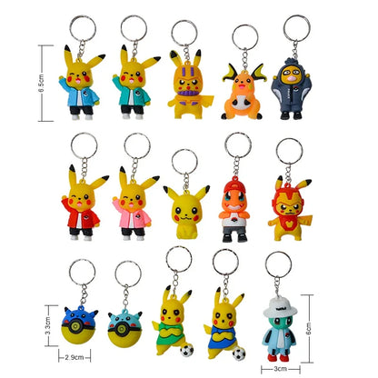 24pcs Pokémon Pikachu Blind Box Figures — Keychain Pendant Toys for Kids’ Christmas Gift