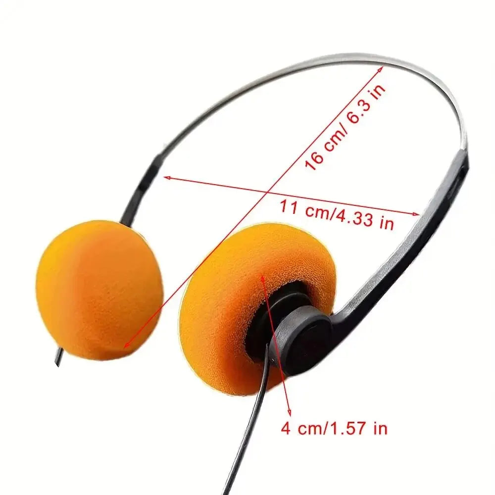 3.5MM Retro Earphones — Nostalgic Wired Headphones for MP3, Walkman & Sports