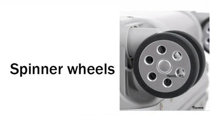 Carrylove 18" Aluminum Camera Trolley Suitcase — Spinner Pilot Luggage Bag for Photography, Rolling Wheels