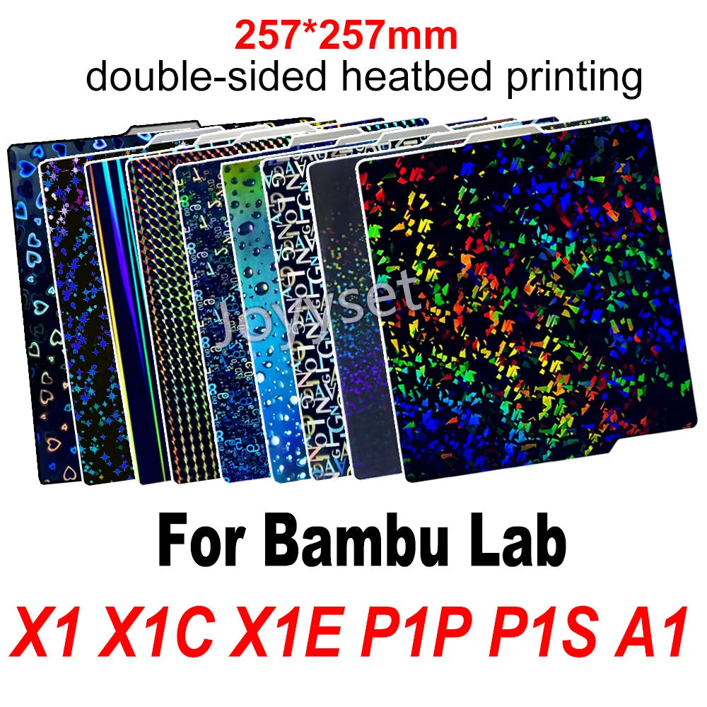 Smooth PEI Build Plate for Bambu Lab X1C, P1P, P1S & A1 – PEO/PET Heatbed Platform for 3D Printer Printing Surface