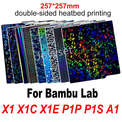 Smooth PEI Build Plate for Bambu Lab X1C, P1P, P1S & A1 – PEO/PET Heatbed Platform for 3D Printer Printing Surface