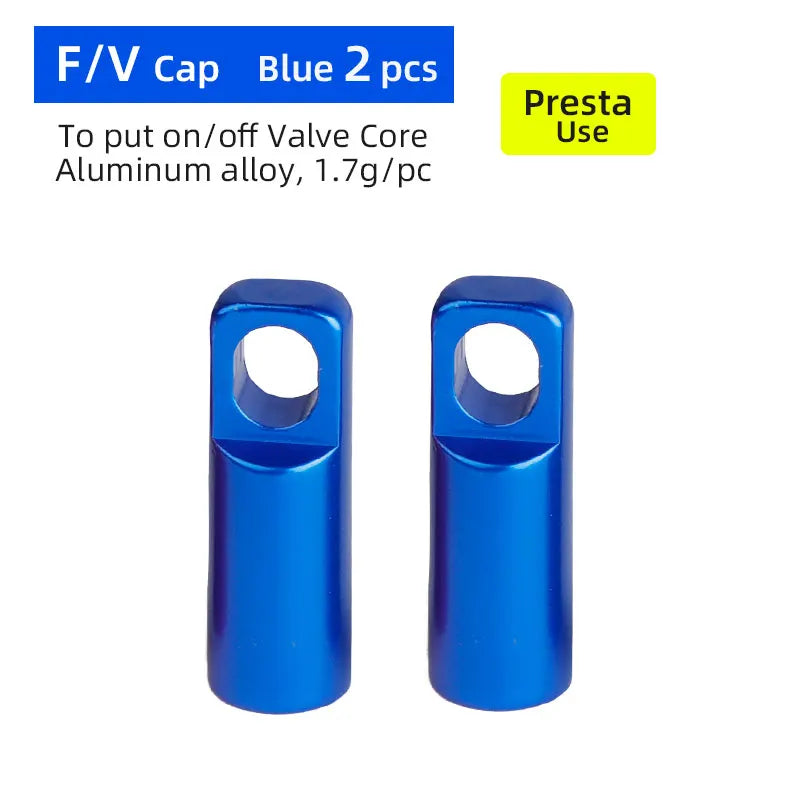 Deemount 2-in-1 Presta Valve Caps & Core Tool — CNC Alloy Lightweight Bicycle Valve Nipple (10/4/2PCS)