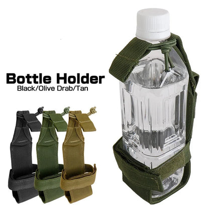 MOLLE Nylon Water Bottle Holder – Outdoor Camping & Hiking Belt Pouch for Canteen Carrier