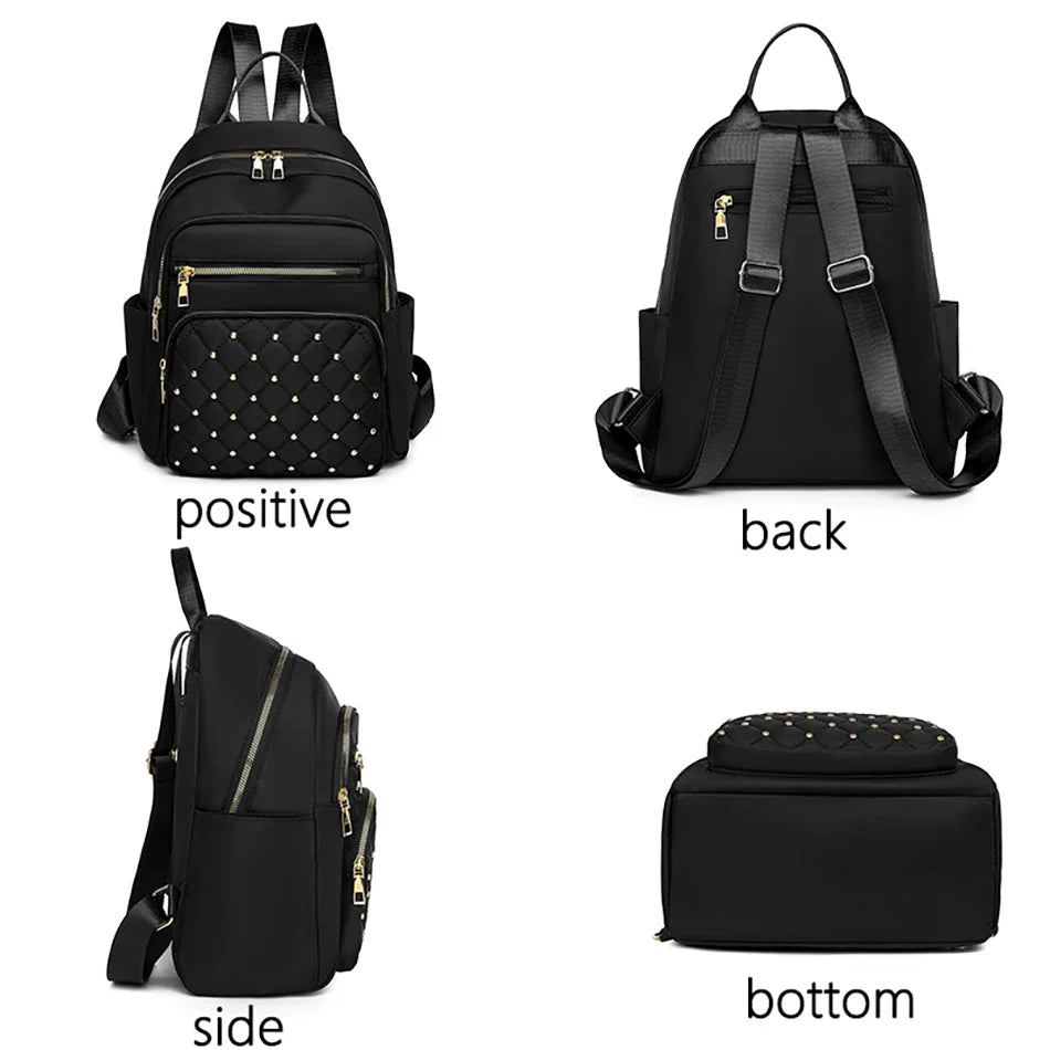 Luxury Designer Women's Oxford Rucksack - High-Quality, Small Schoolbag for Youth and Students, Leisure Outdoor Backpack, Travel Shoulder Bag