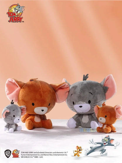 18cm Tuffy Doll — Original Tom & Jerry Plush Toy, Cute Tom Cat & Tefie Mouse Cartoon Pillow Doll