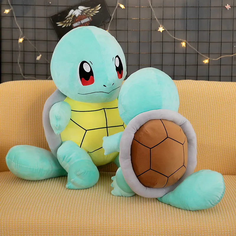 45cm Squirtle Plush Doll – Large Kawaii Pokémon Stuffed Turtle Pillow, Cute Christmas Gift Toy for Boys & Girls