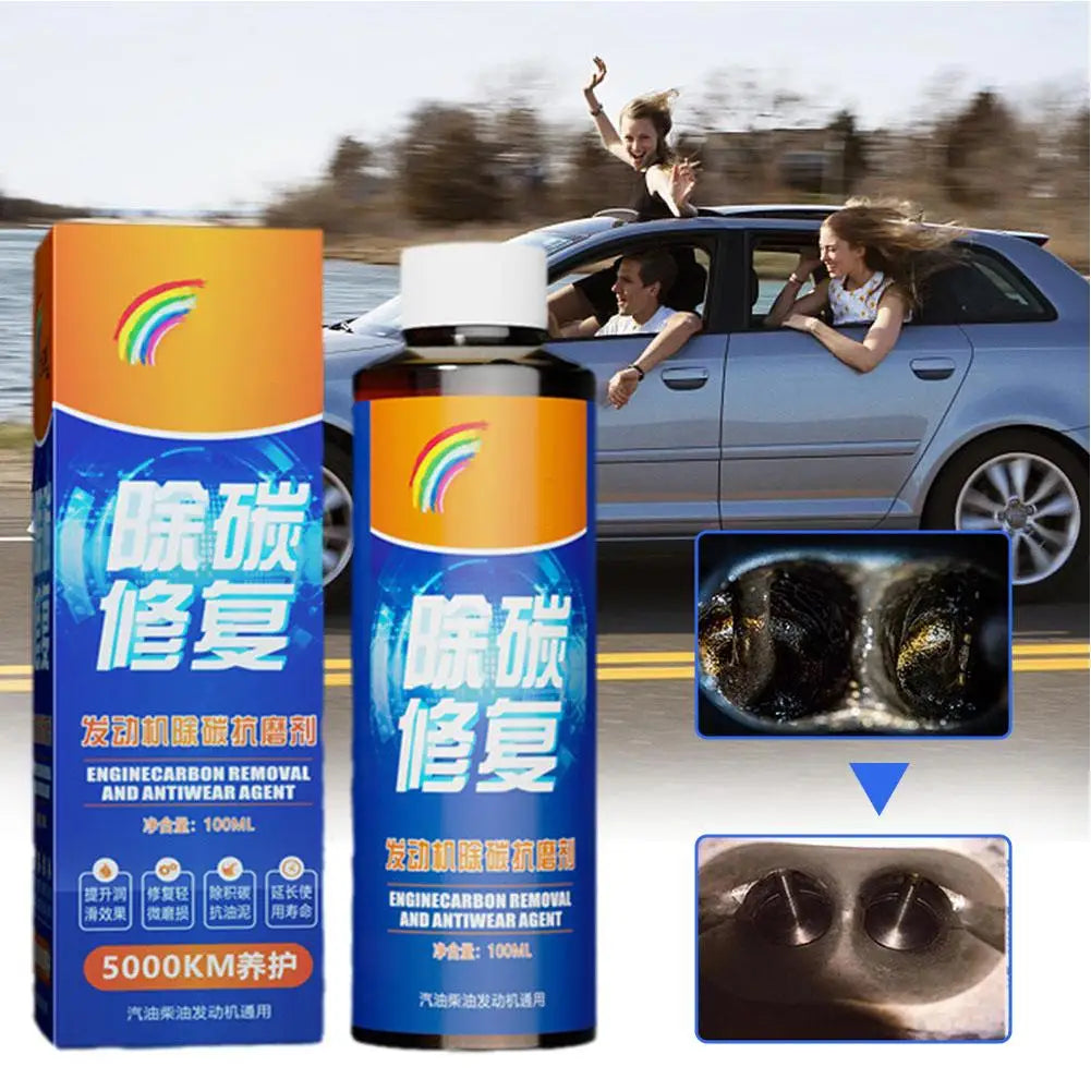 100ml Engine Carbon Removal Repair Agent | Highly Effective Oil Reduction, Engine Protectant, Anti-Wear & Anti-Shaking