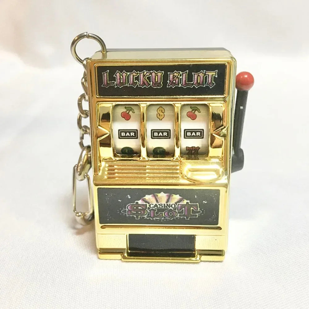 Fruit Machine Slot Keychain – Trendy Creative Car Pendant & Gift Accessory