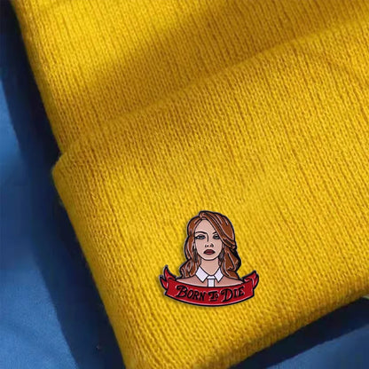 Lana Del Rey Diva Lapel Pin Badge – Fashion Enamel Brooch for Shirts, Sweaters & Coats, Unique Jewelry Accessory Gift for Women & Fans