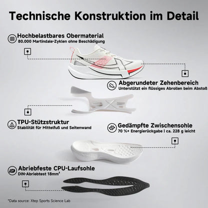 Xtep 2000km 5.0 Running Shoes - Lightweight Cushioned Sneakers for Jogging & Daily Training