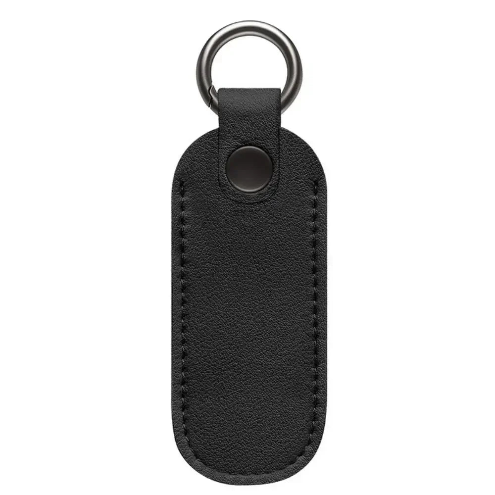 Leather USB Flash Drive Pouch — Protective Storage Case with Key Ring for U Disk, Memory Stick, and Digital Accessories