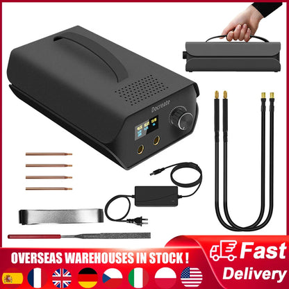 Portable Spot Welding Machine – 120 Gear Adjustable 3000F Capacitor for 18650 Lithium Battery DIY Welding