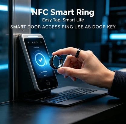 NFC Ceramic Smart Ring - Programmable NFC 216 Access Control Tag