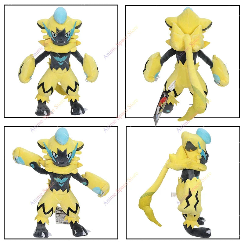 Pokémon Shiny Zeraora Plush Toy – Soft Stuffed Anime Doll, Cute Zeraora Collectible Ornament for Boys, Christmas Gift