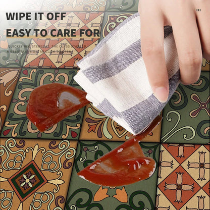 Retro Coffee Maker & Dish Drying Mat – Non-Slip, Quick-Dry Kitchen Placemat for Tableware, Washable