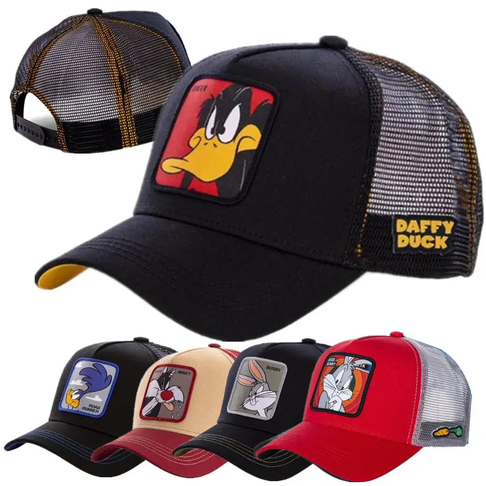 Elevate Your Style: High-Quality Unisex Anime Cartoon Patch Draw Baseball Cap - Hot Sale Men's Trucker Hat